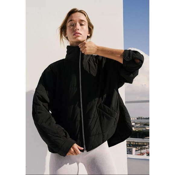 NWT Free People FP Movement Pippa Packable Puffer Jacket in Black XS - Picture 9 of 11